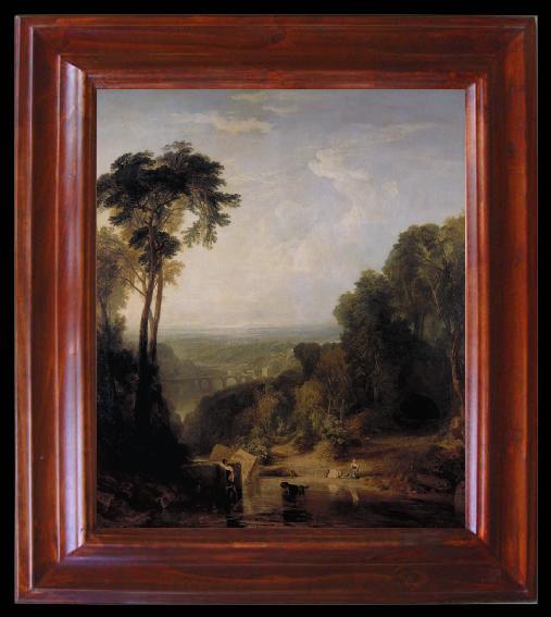 framed  Joseph Mallord William Turner Crossing the brook (mk31), Ta118